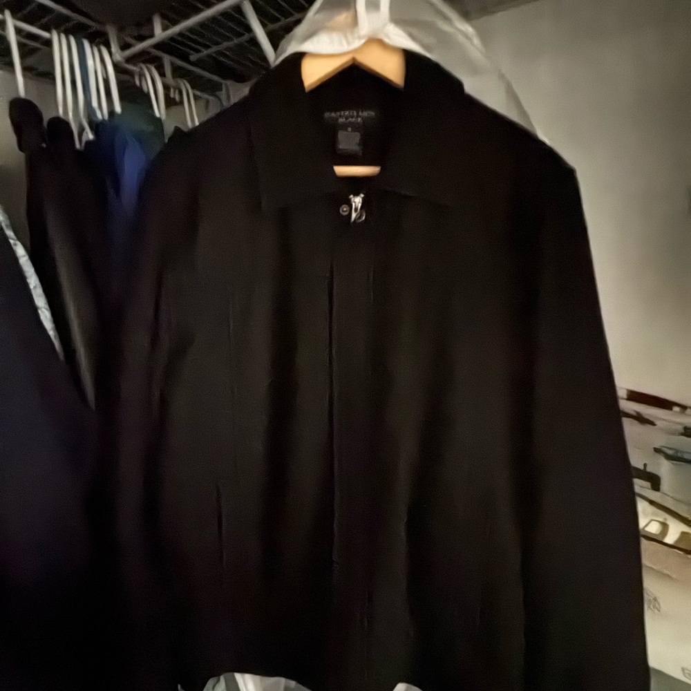 Men's Black Jacket by Franco Uomo